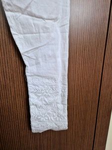 White Stretchable Pants For Women | 34
