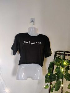 Black Cute Graphic Tee