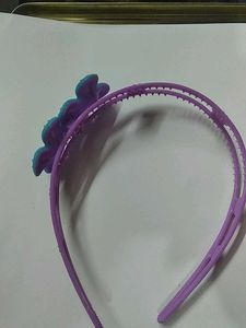blue and purple flowers hairband for women