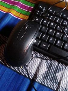 A Keyboard With Mouse Brand Of Zebronics