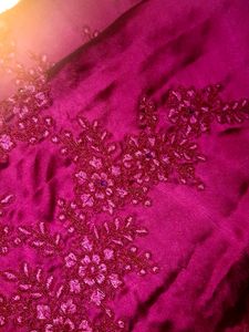 Awesome 👌wine Colour Saree