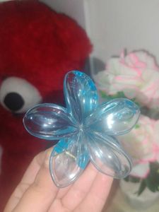 Blue Flower Hair Claw Clip