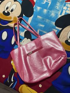 Pink Chain Detail Tote Bag