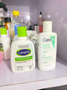 Cetaphil Moisturiser+Cera Ve Cleanser
