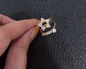 Star &amp; Crystal Statement Ring