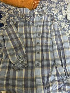 Blue Shirt Blazer Wool