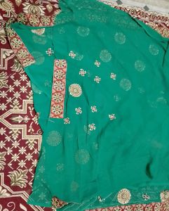 Partywear saree heavy Stone work