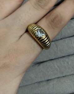 Heart Stone Ring Adjustable