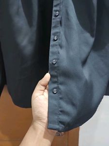 Elegant Black Button-Down Blouse