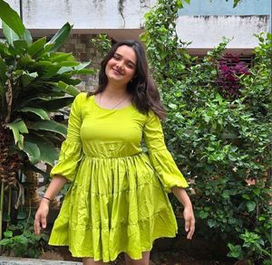 Green Skater Dress - Stylish & Fun