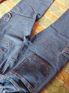 Kids Denim Cargo Pants