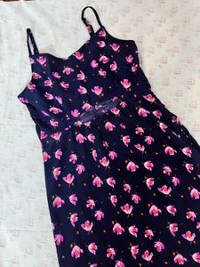 Tokyo Talkies Floral Crepe Empire Midi Dress