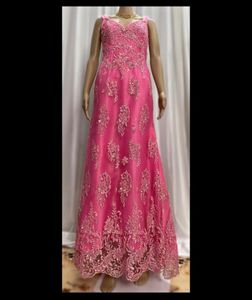 Pink embellished gown