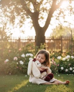 Cute Handmade Plush Bunny Toy