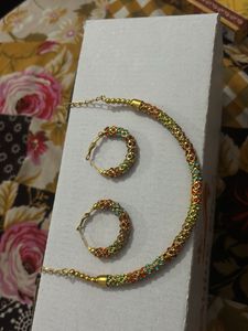 Colorful Rhinestone Jewelry Set