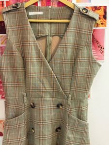 vintage Plaid Mini Dress