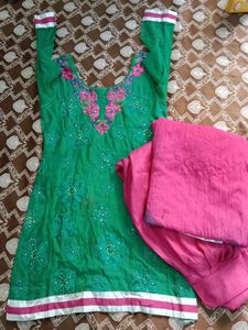 Heavy Net Suit With Dupatta And Bottom