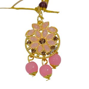 Glamorous Floral Gold-Toned Choker Necklace Set