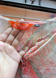 Peach Kurta With Leggings