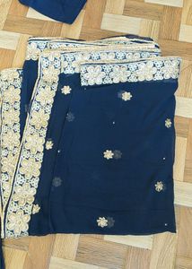 Navy Blue Kurta Salwar Set