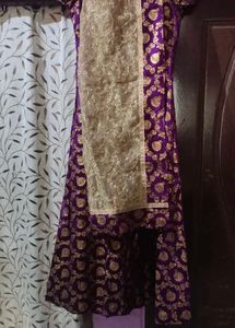 Dress With Thread Work Dupatta