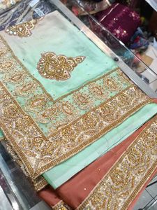 Elegant Embroidered Saree