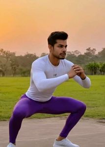 Men&#39;s Purple Active Leggings