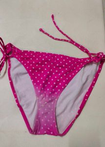 Pink Polka Dot Bikini Bottom