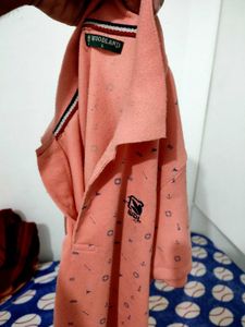 Stylish Peach Polo T Shirt