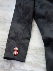 2 Black Colour Designer Sherwani