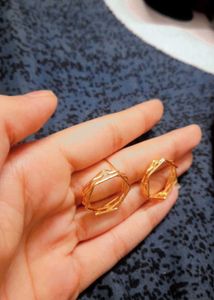 Geometric Gold Earrings