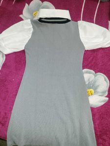 Gray Mini Dress 🌷