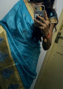 Blue Silk Saree