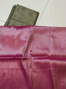 Blouse Fabric - Green &amp; Purple