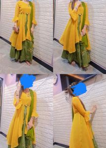 Frock Lehnga With Dupatta