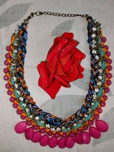 Pearl and Butterfly Necklace