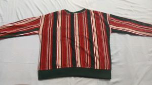 A multicolored sweatshirt