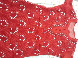 Gota Patti Kurti With Inner & Dupatta