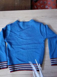 V Neck Pullover With Full Sleeves