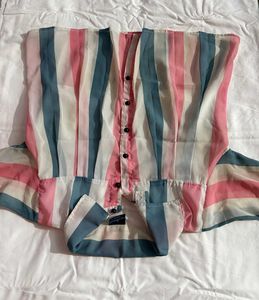 Striped Button-Down Shirt