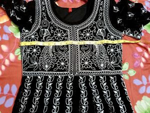Chikankari A Line Kurti