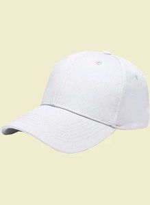 Plain White Baseball Cap