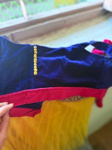 ✨ SALE Royal Blue Velvet Net Lehenga