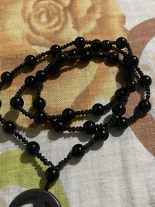 Peace Sign Beaded Necklace