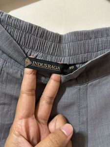 IndoRaga Grey Linen Cotton Trouser