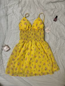Yellow Floral Dress