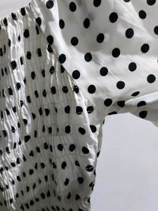 Polka dot White And Black Top