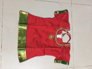 Red &amp; Green Saree