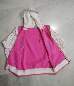 Cute Women Pink Floral Hoodie