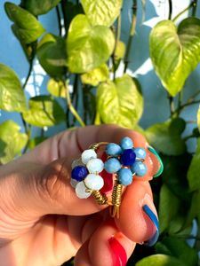 Beads Flower Ring ,Affordable, Stylish, Handmade.